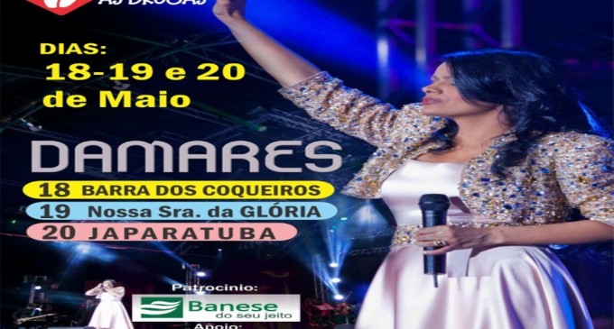 Damares faz  turnê em Sergipe