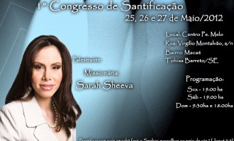 Congresso de Santificação garante participação da Miss. Sarah Sheeva