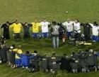 Copa do Mundo: jogadores da Seleção Brasileira pedem a bênçãos e proteção a Deus antes da partida