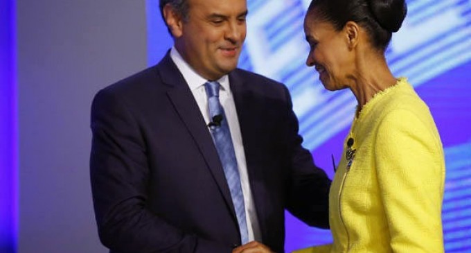 Marina Silva declara apoio a Aécio Neves no segundo turno