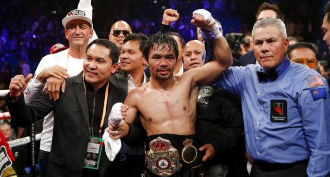 Ícone do boxe, Manny Pacquiao diz que é “um instrumento” de Deus