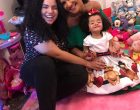Rebeca Carvalho e Juliana Santiago visitam criança