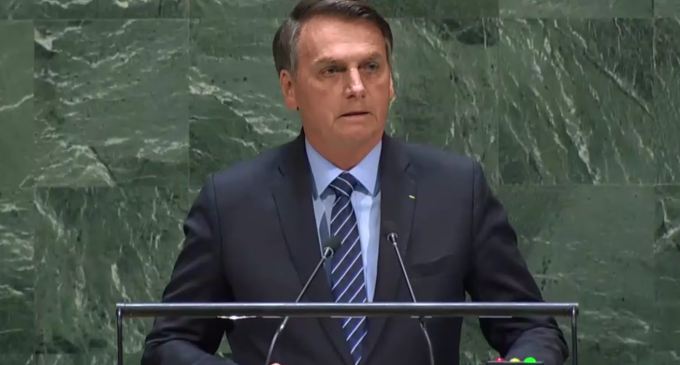 Na ONU, Bolsonaro diz que Brasil tem presidente que acredita em Deus e na família